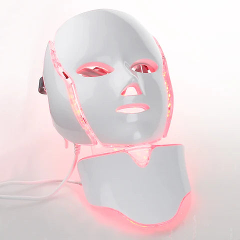 Machine de beauté : thérapie par lumière  à 7 couleurs Masque facial et cou